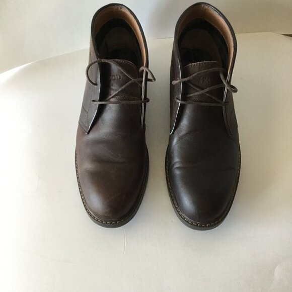 Izod Men's Chukka Lace-Up Brown Leather Boot Size 9.5 D - Picture 2 of 11